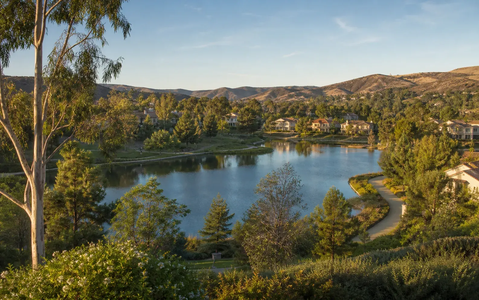 South Orange County landscape inspired by Lake Forest
